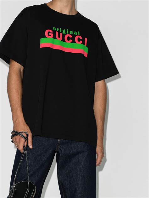 gucci logo t shirt sale|t shirt gucci original.